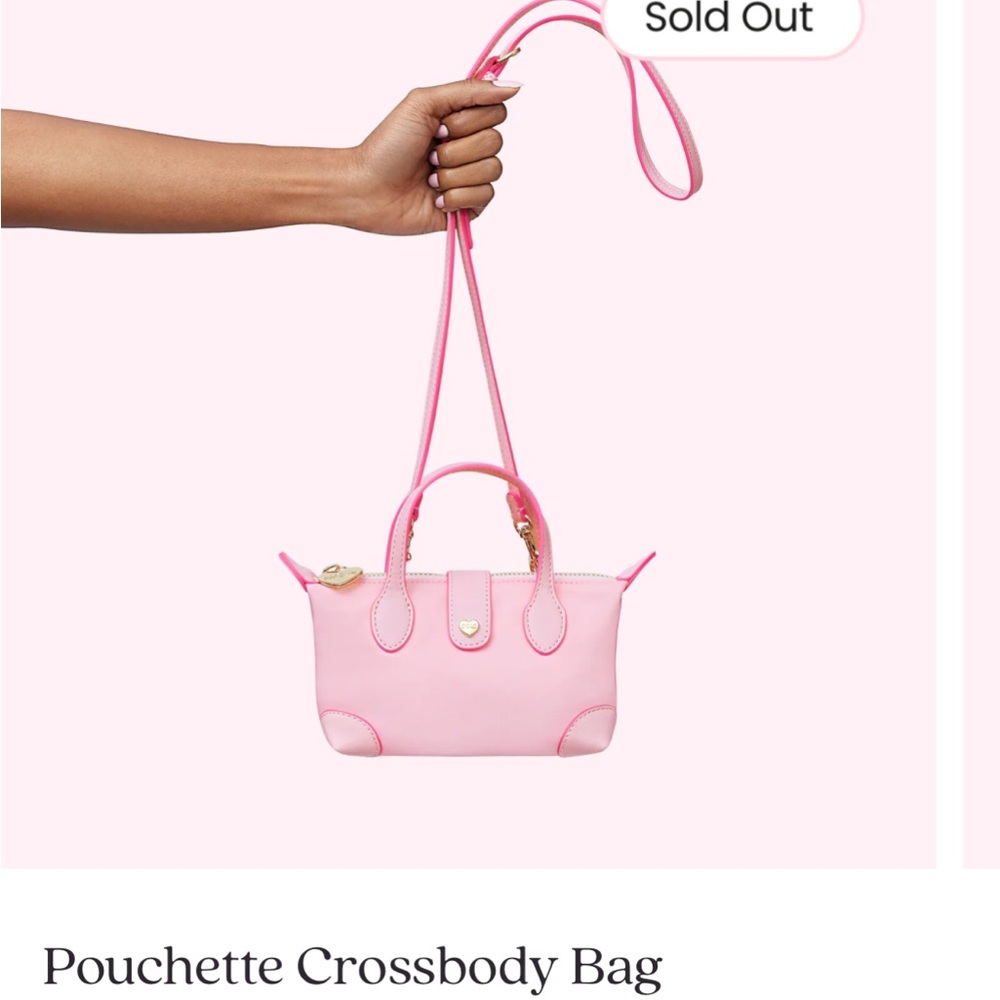 Stoney Clover Lane Pink Pouchette Crossbody Bag